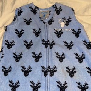 Halo Blue and Black Sleep Sack with Deer Pattern